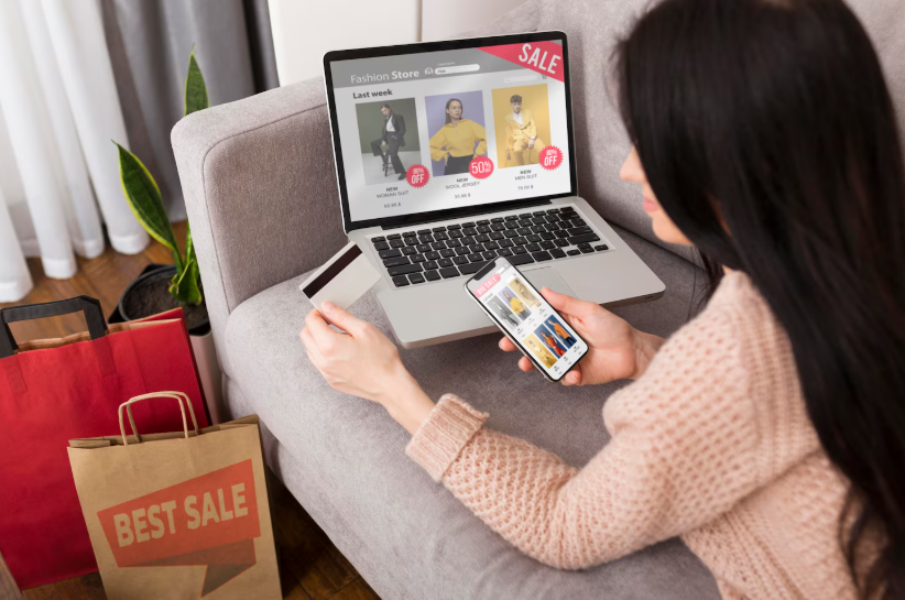 Hidden online deals found while shopping on a laptop and smartphone with sale and cashback offers.