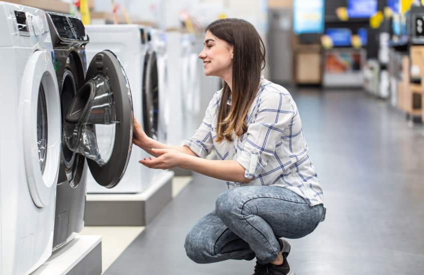 Buy appliances without overpaying by comparing features and prices in an appliance store.
