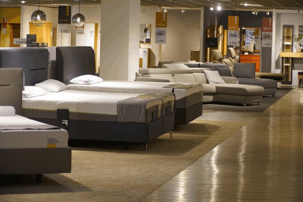 How to choose the right mattress by testing firmness and support in a mattress showroom.
